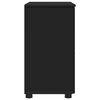 vidaXL Bathroom Cabinet Black 61 x 35 x 64 cm Engineered wood & Metal