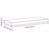 vidaXL Floating Wall Shelf White 60x23.5x3.8 cm MDF
