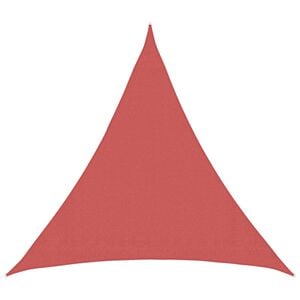 vidaXL Sunshade Sail Triangular 2 x 2 x 2 m HDPE Terracotta