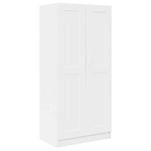 vidaXL Wardrobe White 82,5x51,5x180 cm Engineered Wood