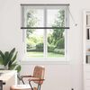 vidaXL Window Blind with Curtains Manual Dark grey Aluminium
