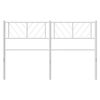 vidaXL Metal Replace Headboard White 140 cm