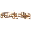 vidaXL Outdoor Sofa Set 9 pcs Natural Solid Acacia Wood
