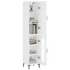 vidaXL Highboard White 34.5x34x180 cm Engineered Wood