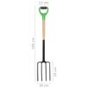 vidaXL 4 Piece Garden Tool Set D Grip Steel and Hardwood