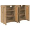 vidaXL Wall-mounted Cabinet 2 pcs Artisan Oak 69.5 x 34 x 90 cm