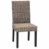 vidaXL Dining Chair 2 pcs Black Wash 45 x 54 x 93 cm