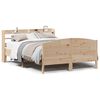 vidaXL Bed Frame without Mattress 135x190 cm Double Solid Wood Pine