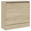 vidaXL Shoe Cabinet Sonoma Oak 60x21x57 cm Engineered Wood