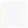vidaXL Wall Cabinets with Glass Doors 2 pcs White 68.5x37x35 cm
