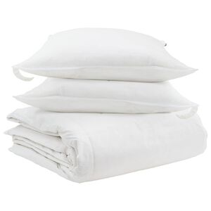 vidaXL Duvet Set with Pillow 3 pcs White Down Feather
