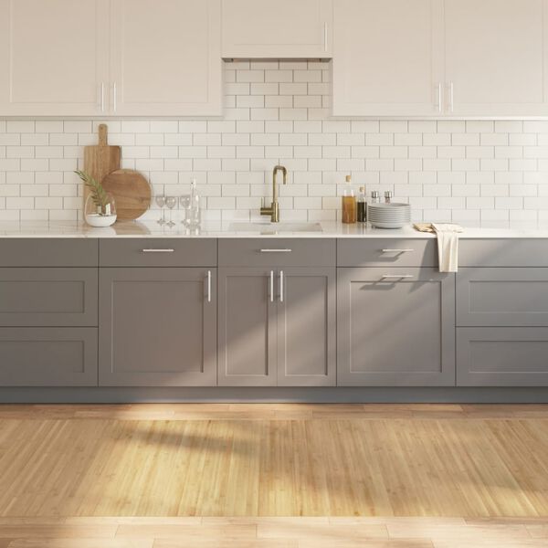 vidaXL Rug Rectangular Light Nature 100x300 cm Bamboo