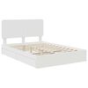 vidaXL Storage Bed with Headboard White 140 x 200 cm Engineered Wood
