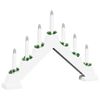 vidaXL Christmas Candle Bridge 3 pcs White 39.5 x 5 x 29 cm