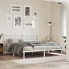 vidaXL Metal Replace Headboard White 180 cm