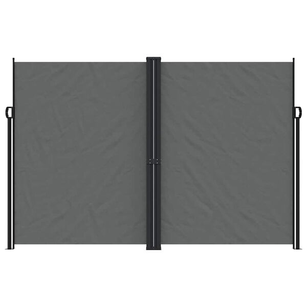 vidaXL Retractable Side Awning Anthracite 220x1000 cm