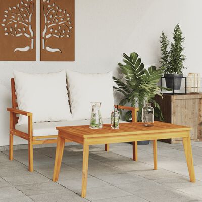 vidaXL Garden Dining Table 100x55x45 cm Solid Wood Acacia