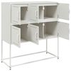 vidaXL Sideboard White 100.5x39x107 cm Steel