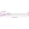 vidaXL Garden Fence with Spear Top Steel 1781.5x175 cm Black