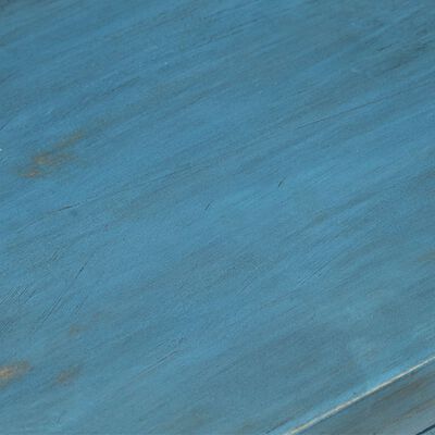 vidaXL Bedside Table Solid Mango Wood 40x30x50 cm Blue