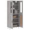 vidaXL Highboard Grey Sonoma 69.5x34x180 cm Engineered Wood