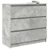 vidaXL Sideboard Concrete Grey 80x35x76 cm Engineered Wood