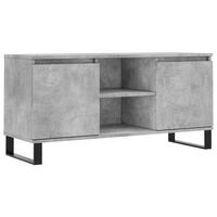vidaXL TV Cabinet Concrete Grey 104x35x50 cm Engineered Wood