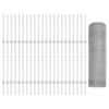 vidaXL Fence with Post Silver 0.6 x 100 m Steel