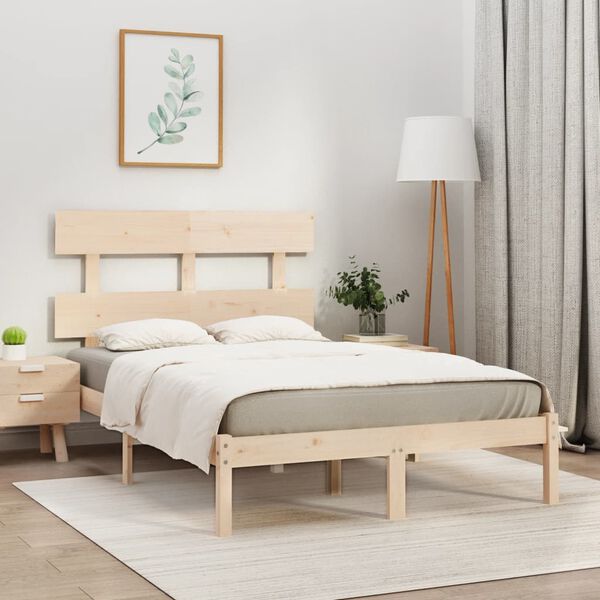 vidaXL Bed Frame without Mattress 140x200 cm Solid Wood