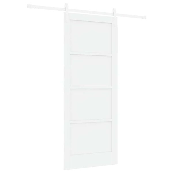 vidaXL Sliding Door ORKDAL White 83 x 202 cm Solid Pine Wood