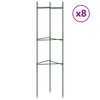 vidaXL Tomato Cages 8 pcs 116 cm Steel and PP