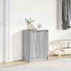 vidaXL Shoe Cabinet Grey Sonoma 57x34x76 cm Engineered Wood