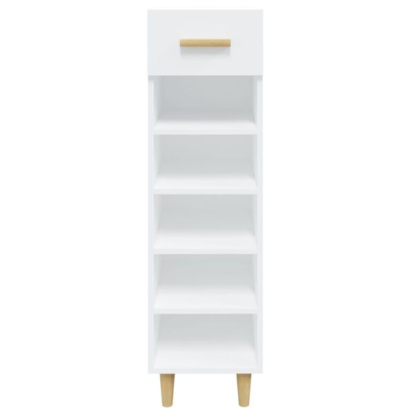 vidaXL Shoe Cabinet White 30x35x105 cm Engineered Wood