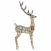 vidaXL 3D Reindeer with 250 LEDs Warm white 180 cm Rattan