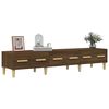 vidaXL TV Cabinet Brown Oak 150x34.5x30 cm Engineered Wood