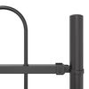 vidaXL Garden Fence 8 pcs Grey 13.6 x 1.5 m Powder-coated Steel