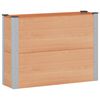 vidaXL Garden Raised Bed Brown 100 x 30 x 72 cm alu.