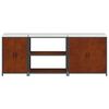 vidaXL Kitchen Storage Set with Shelf 3 pcs Rusty Weathering Steel