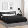 vidaXL Summer Duvet Black and Anthracite 220 x 260 cm Microfiber