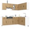 vidaXL 11 Piece Kitchen Cabinet Set Kalmar Artisan Oak Engineered Wood