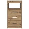 vidaXL Drawer Cabinet Artisan Oak 40x50x76 cm Engineered Wood