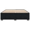 vidaXL Bed Frame without Mattress Black Super King Velvet