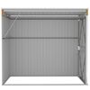 vidaXL Wall-mounted Garden Shed Brown 118x194x178 cm Galvanised Steel