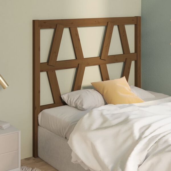 vidaXL Bed Headboard Honey Brown 96x4x100 cm Solid Wood Pine
