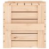 vidaXL Storage Box 58x40.5x42 cm Solid Wood Pine