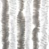 vidaXL Fly Curtain Light Grey and White 100x200 cm Chenille