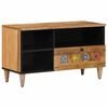 vidaXL TV Cabinet with Drawer Natural 80 x 33 x 46 cm Solid Mango Wood
