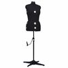 vidaXL Adjustable Dress Form Female Black M Size 40-46