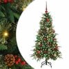 vidaXL Artificial Hinged Christmas Tree Green 150 cm PE and PVC