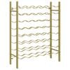 vidaXL Wine Rack for 48 Bottles Gold Metal